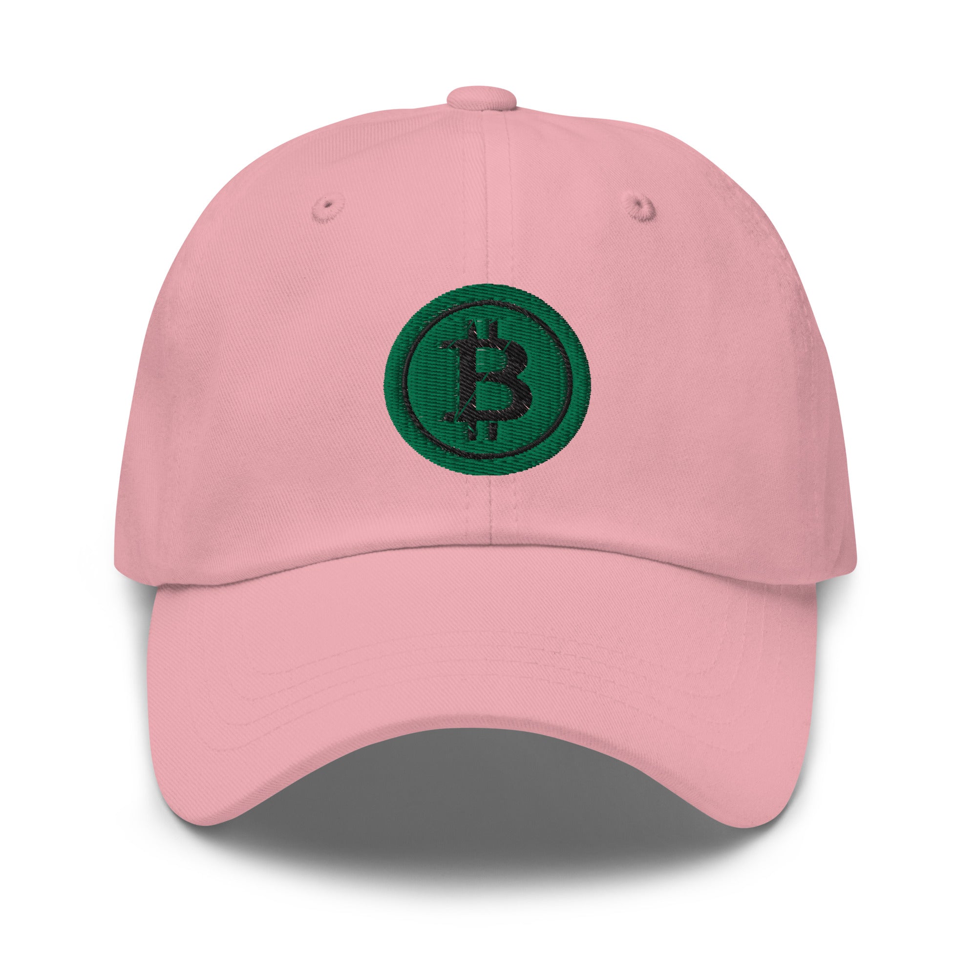 Green BTC Bitcoin Crypto Symbol Digital Asset Baseball Cap Dad hat