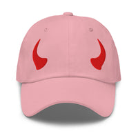 Red Devil Horns embroidered dad hat, product image 8