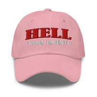 Hell Is Where The Heart Is Hat – Satanic Occult Embroidered Dad Cap, Gothic Alternative Unisex Baseball Hat for Dark Fashion Fans embroidered dad hat, product image 8