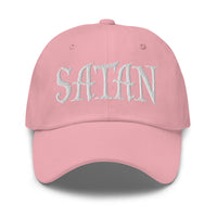 White Satan Pure Evil embroidered dad hat, product image 8