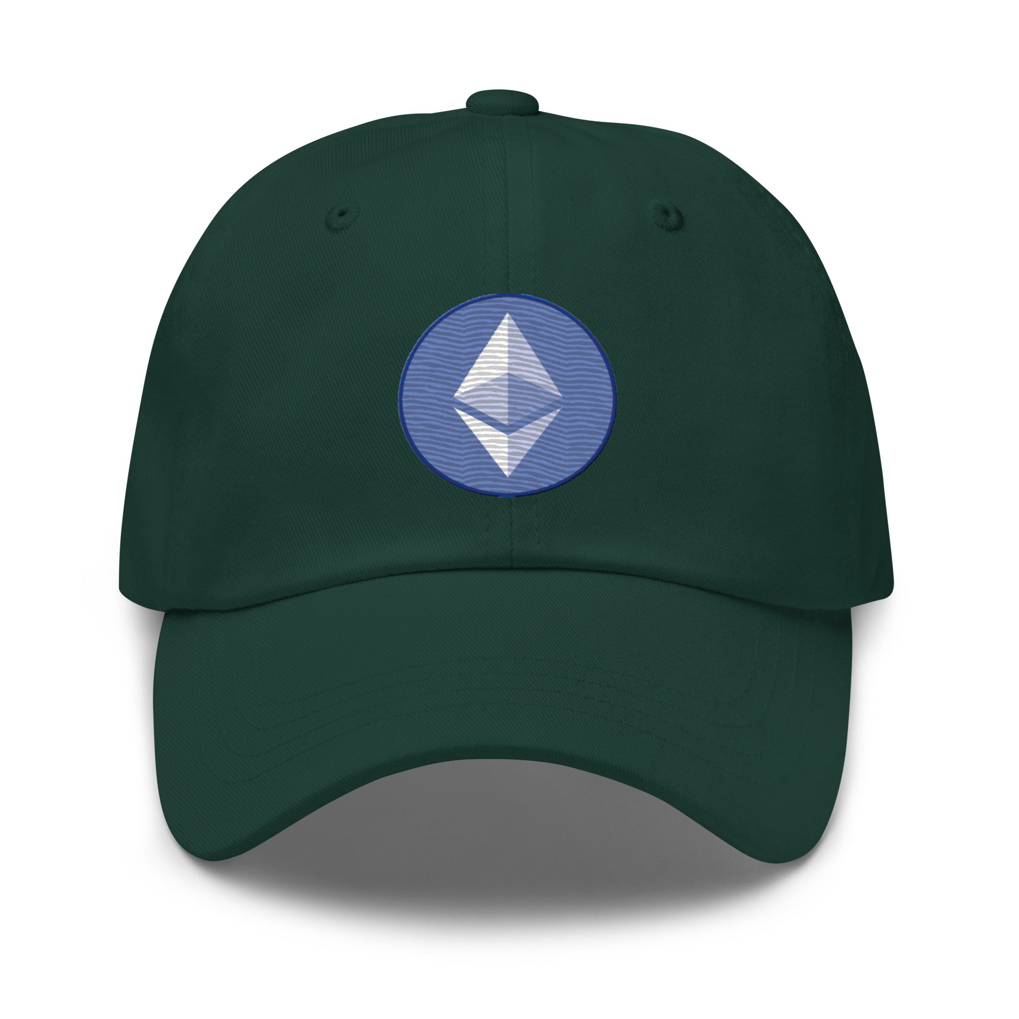 ETH Ethereum Round Logo Cryptocurrency Symbol Baseball Cap Dad hat