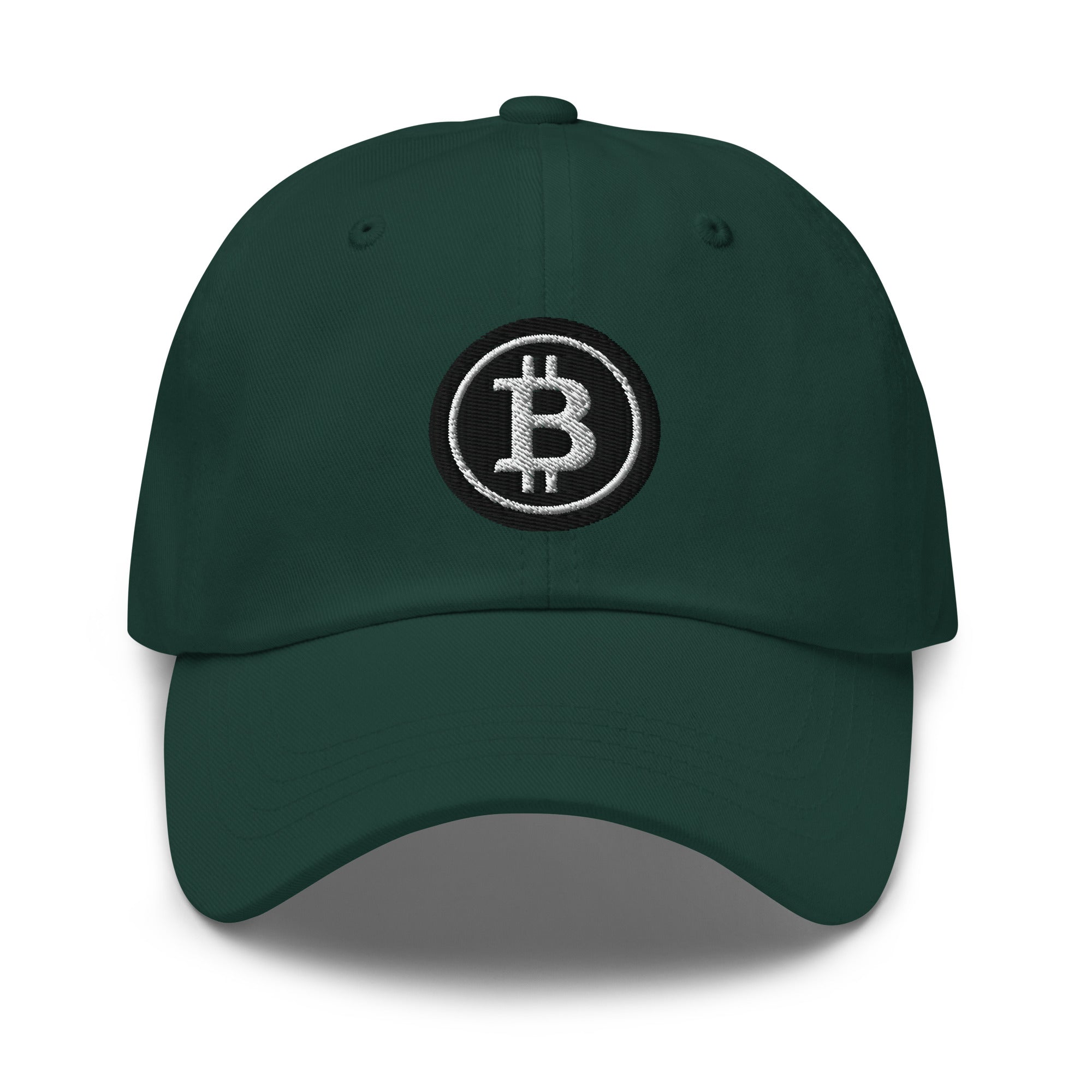 Black BTC Bitcoin Crypto Symbol Digital Asset Baseball Cap Dad hat