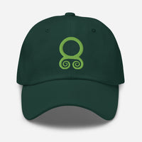 Green Viking Troll Cross Norse embroidered dad hat, product image 6