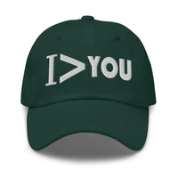 I Am Greater > Than You Sarcastic embroidered dad hat, product image 6