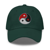 Triple Yin Yang Concept Chinese Symbol embroidered dad hat, product image 6