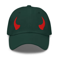 Red Devil Horns embroidered dad hat, product image 6
