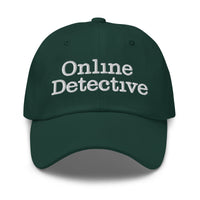 Online Detective embroidered dad hat, product image 5