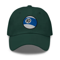 Ten – Ball Billiards embroidered dad hat, product image 5