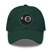 Black Ball Eight – Ball Billiards embroidered dad hat, product image 6