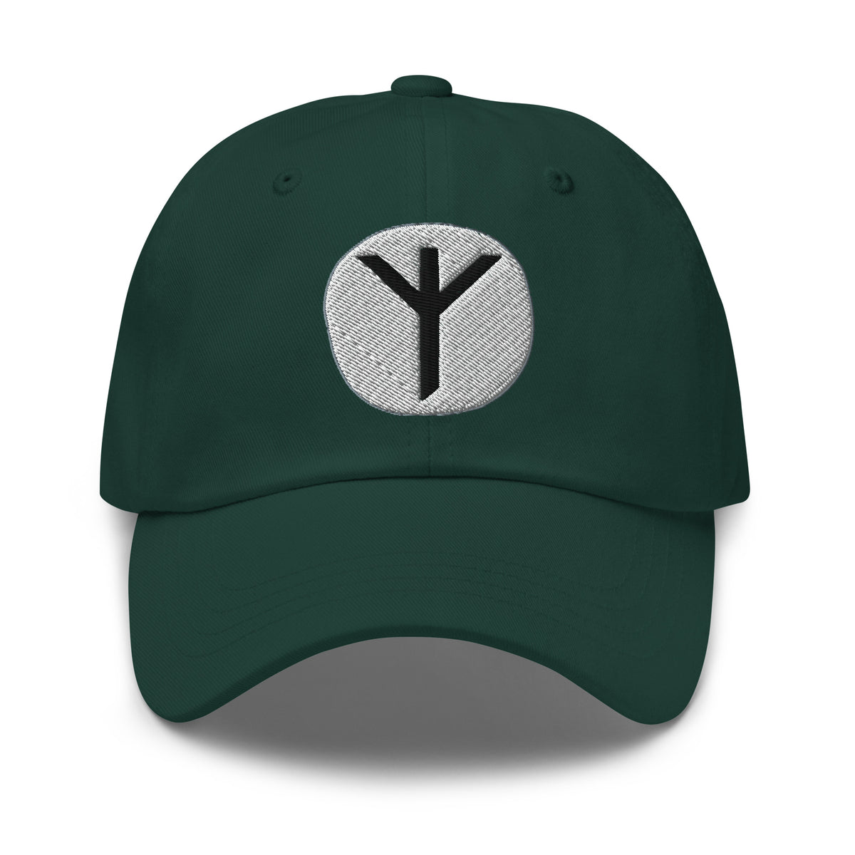 Algiz Rune Hat Viking Protection Symbol Norse Embroidered Dad Cap Gothic Renaissance Fair embroidered dad hat, product image 5