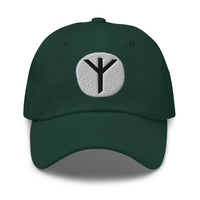 Algiz Rune Hat Viking Protection Symbol Norse Embroidered Dad Cap Gothic Renaissance Fair embroidered dad hat, product image 5