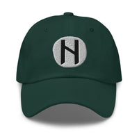 Hagalaz Rune Hat Viking Chaos Change Symbol Norse Embroidered Dad Cap Gothic Black Metal embroidered dad hat, product image 5