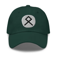 Othala Rune Hat Viking Heritage Symbol Norse Embroidered Dad Cap Gothic Black Metal embroidered dad hat, product image 5