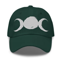 Triple Moon Goddess embroidered dad hat, product image 7
