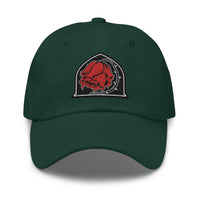 Dying Red Rose embroidered dad hat, product image 7