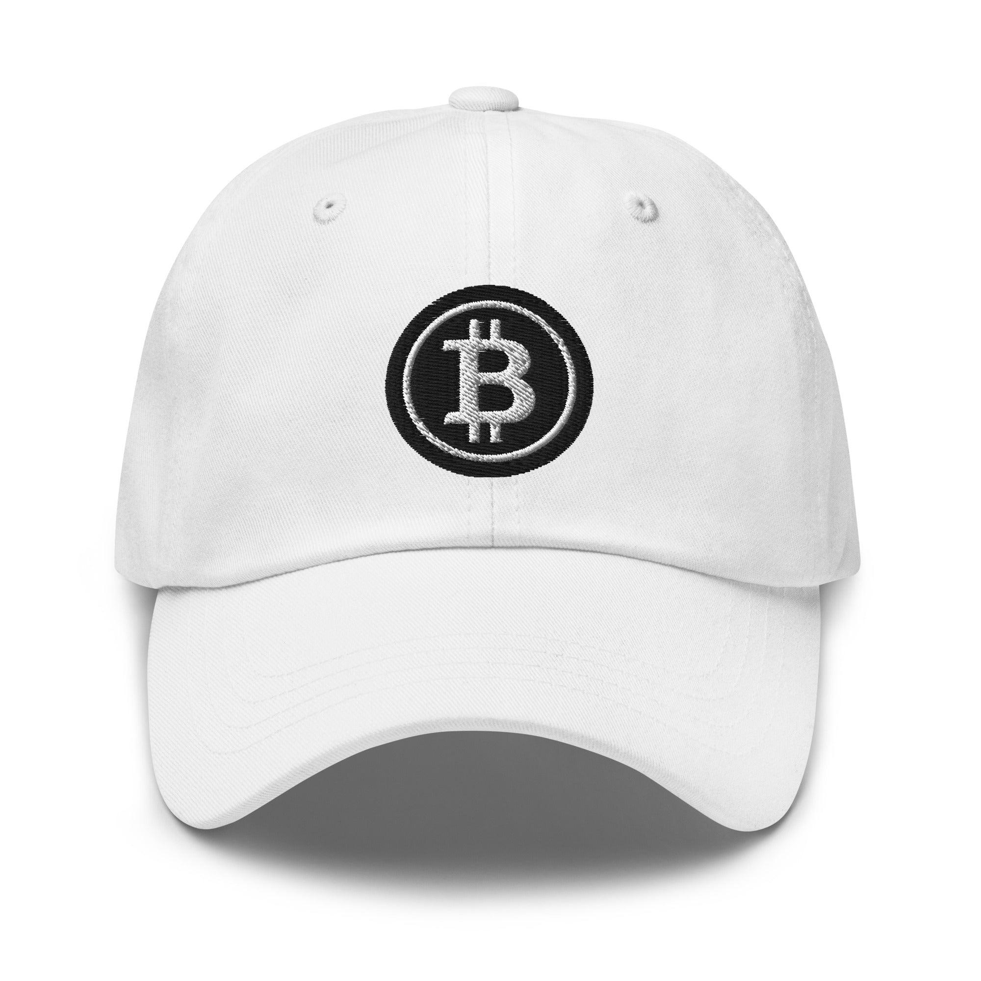 Black BTC Bitcoin Crypto Symbol Digital Asset Baseball Cap Dad hat