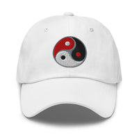 Triple Yin Yang Concept Chinese Symbol embroidered dad hat, product image 10