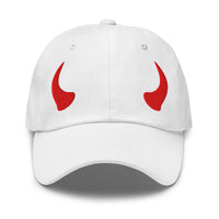 Red Devil Horns embroidered dad hat, product image 10