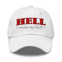 Hell Is Where The Heart Is Hat – Satanic Occult Embroidered Dad Cap, Gothic Alternative Unisex Baseball Hat for Dark Fashion Fans embroidered dad hat, product image 10