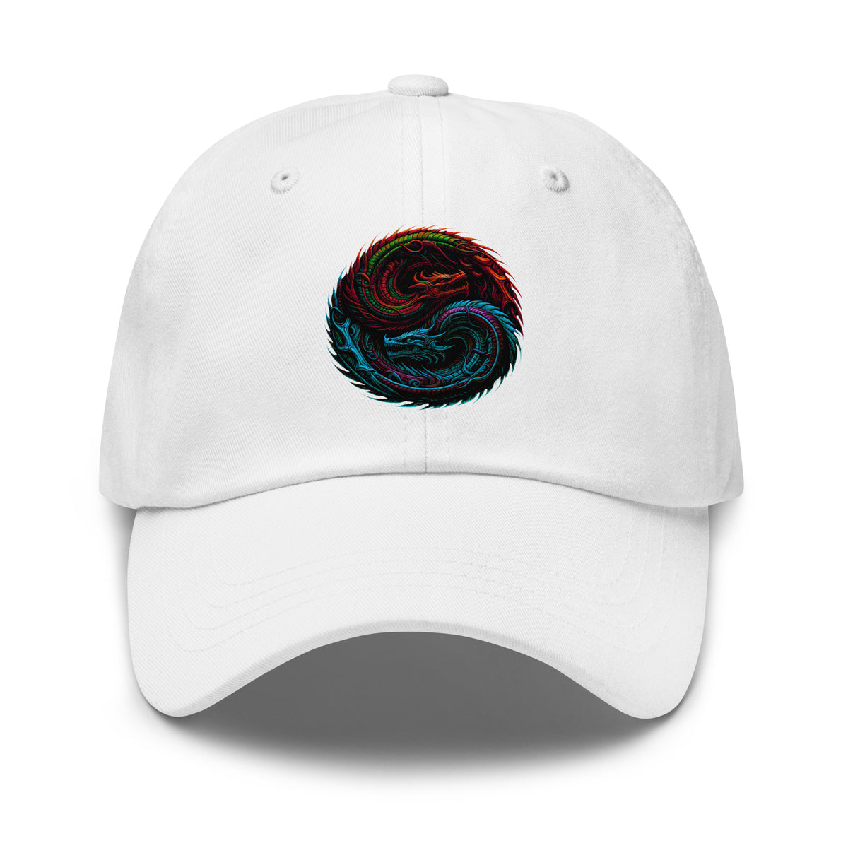 Yin Yang Dragon embroidered dad hat, product image 9