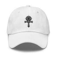 Occult Ankh Symbol embroidered dad hat, product image 9