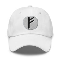 Fehu Rune Hat Viking Wealth Prosperity Symbol Norse Embroidered Dad Cap Gothic Black Metal embroidered dad hat, product image 9