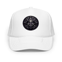 trucker hat featuring All Seeing Eye embroidered artwork, product image 9