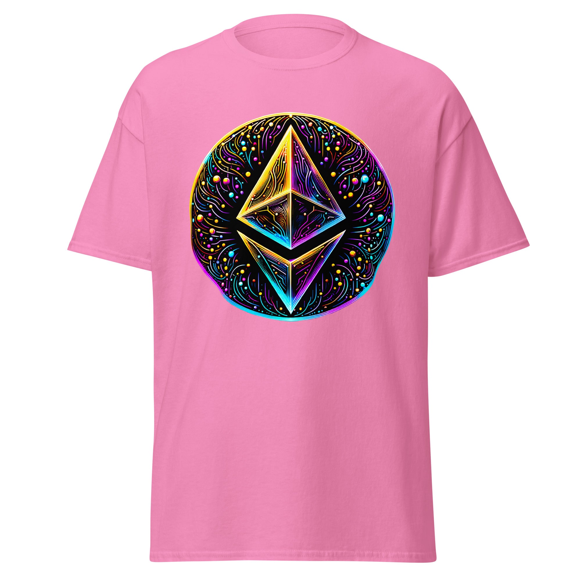 Whimsical Ethereum ETH Altcoin Crypto Symbol Men’s Short Sleeve T-Shirt