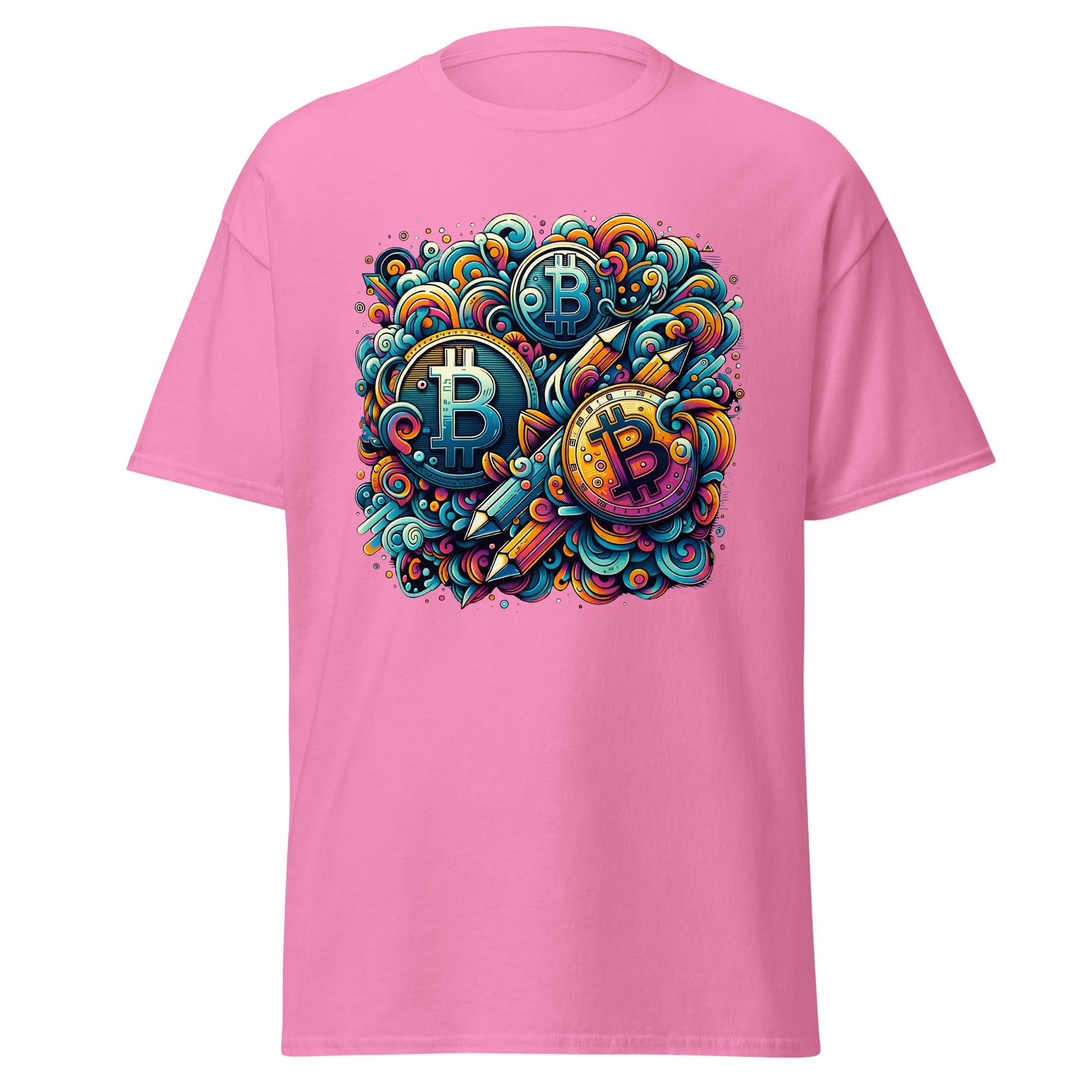 Whimsical Bitcoin Crypto Dreams Hidden Gem Men’s Short Sleeve T-Shirt