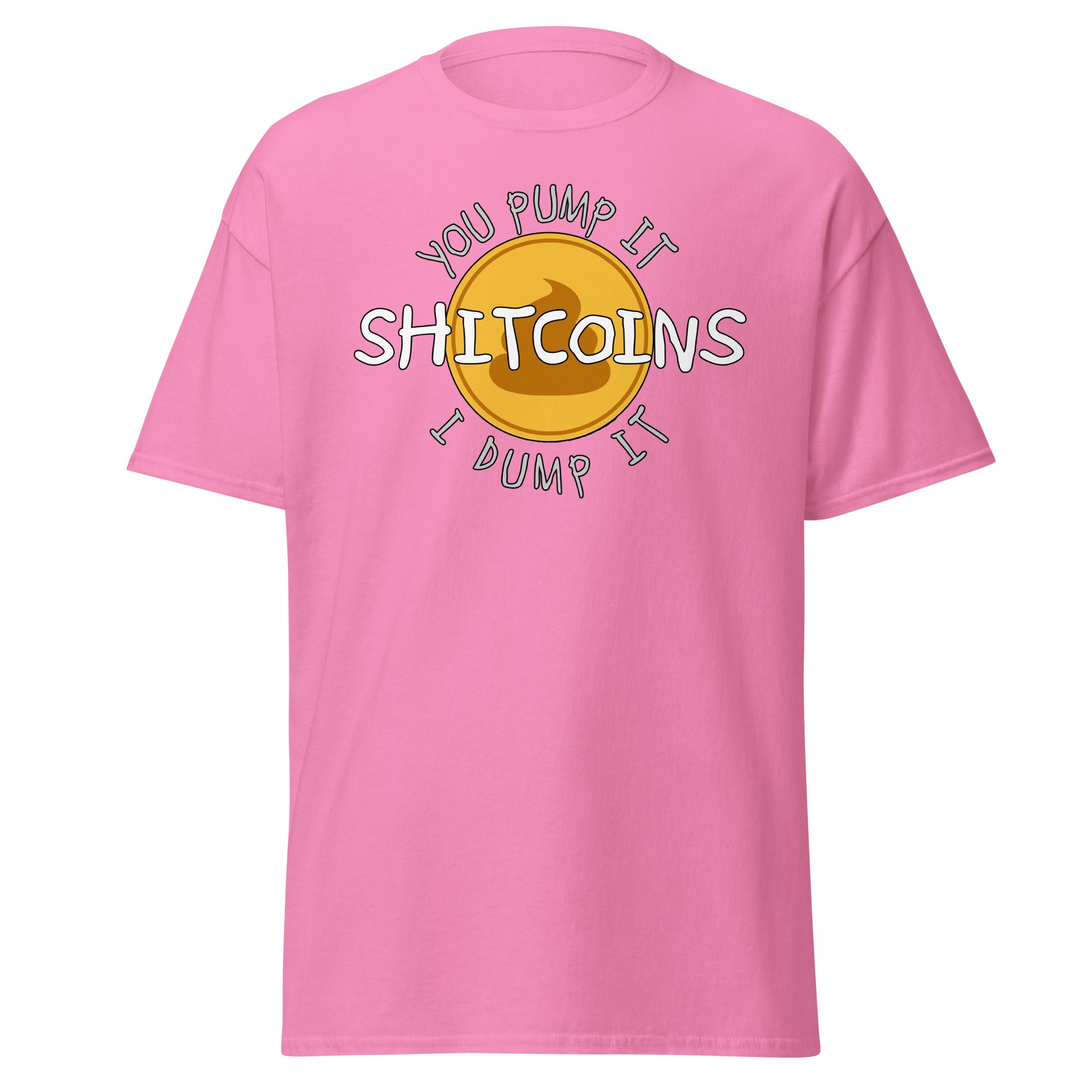 Shitcoins Pump and Dump Crypto Meme Coins Men’s Short Sleeve T-Shirt