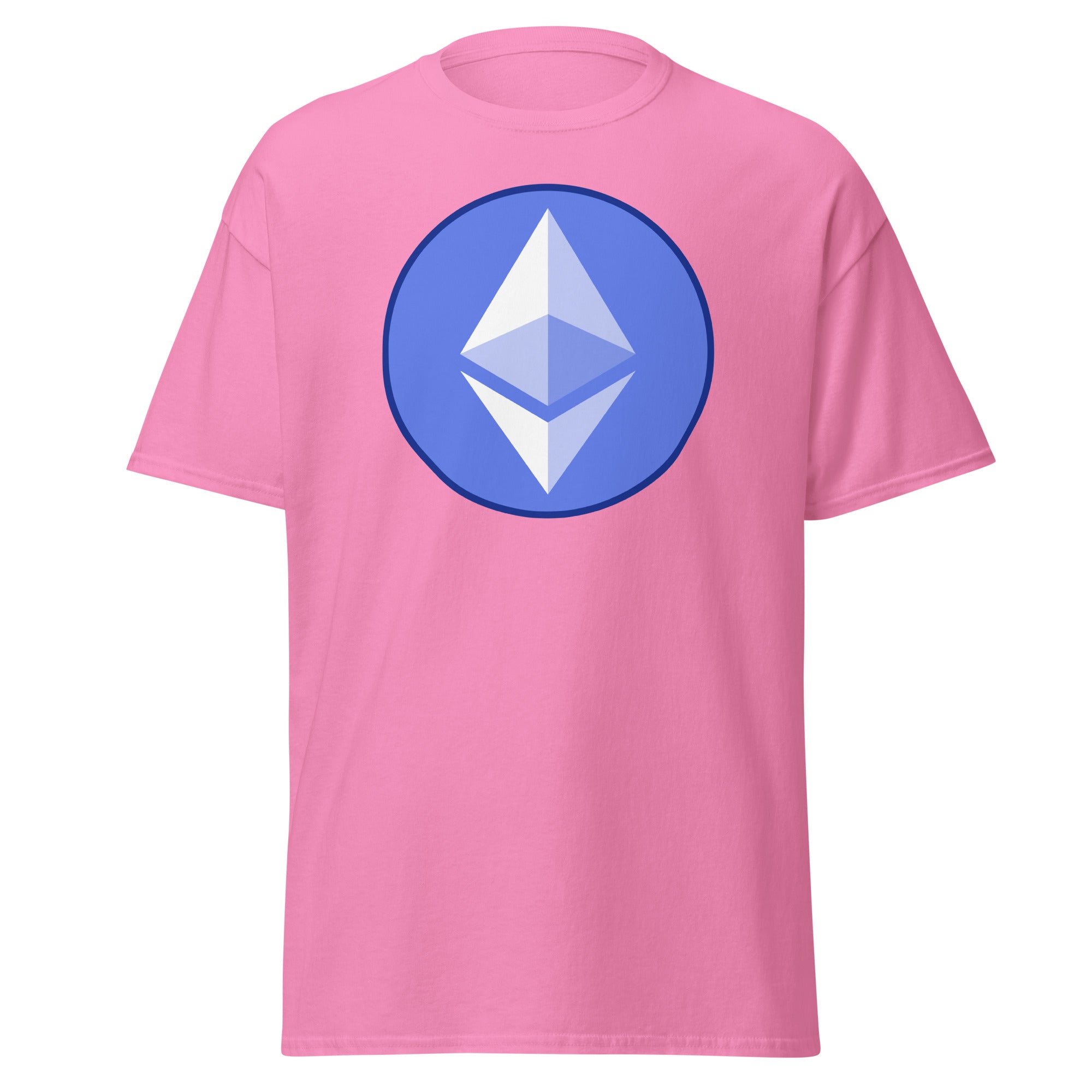 ETH Ethereum Round Logo Cryptocurrency Symbol Men’s Short Sleeve T-Shirt