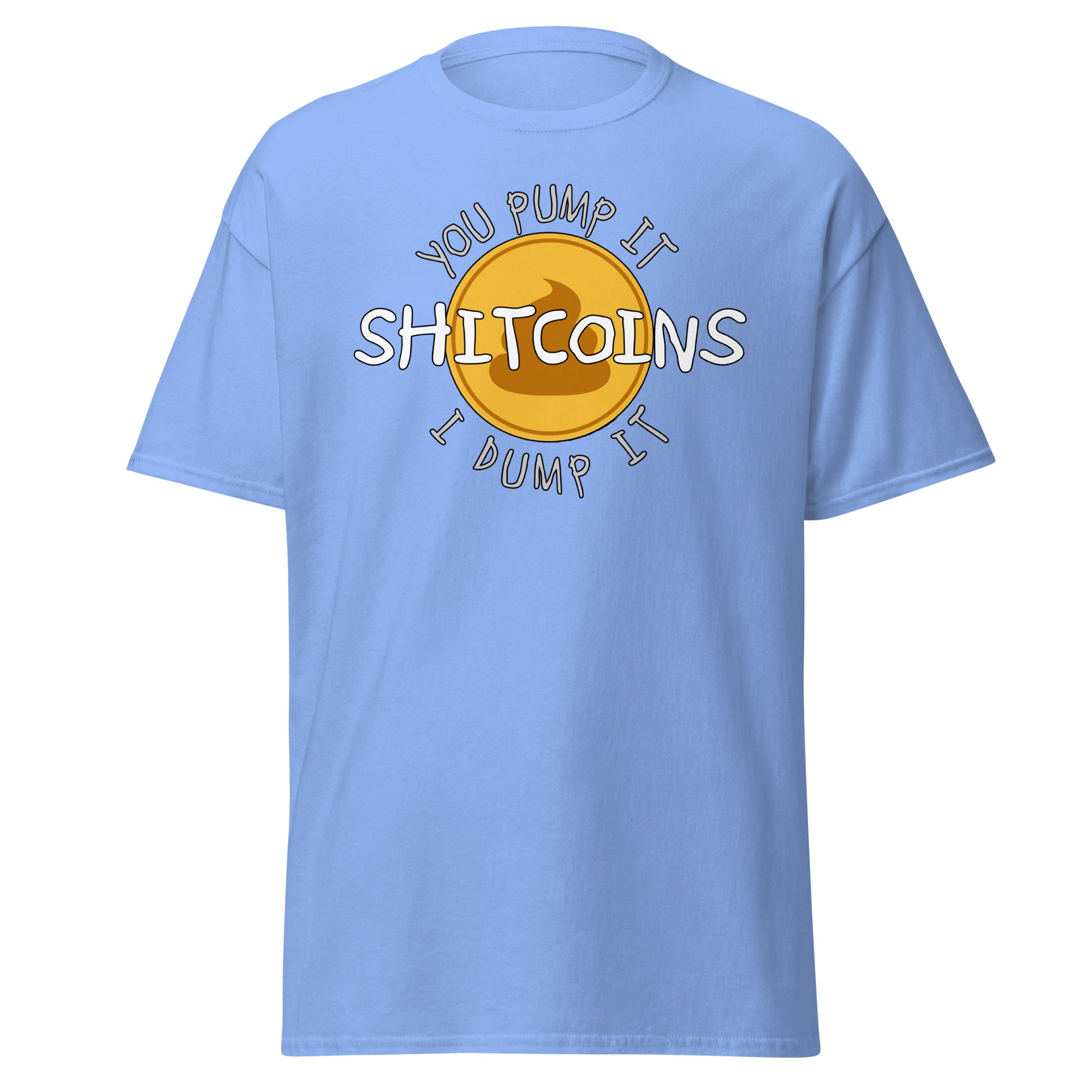 Shitcoins Pump and Dump Crypto Meme Coins Men’s Short Sleeve T-Shirt