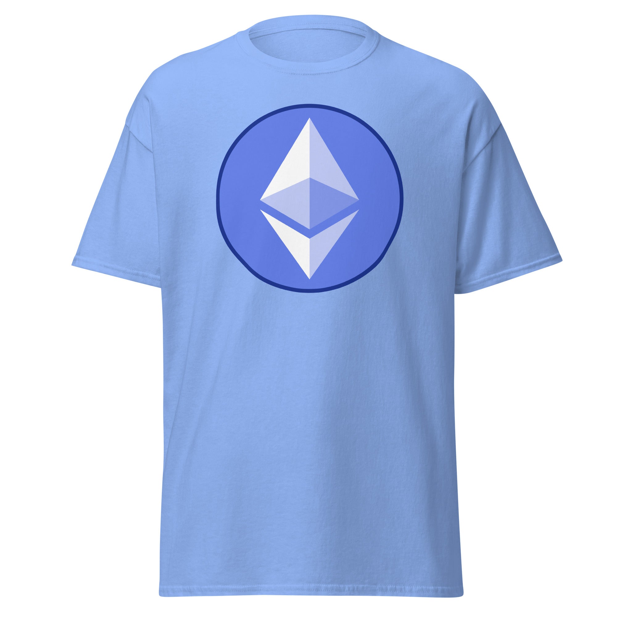 ETH Ethereum Round Logo Cryptocurrency Symbol Men’s Short Sleeve T-Shirt