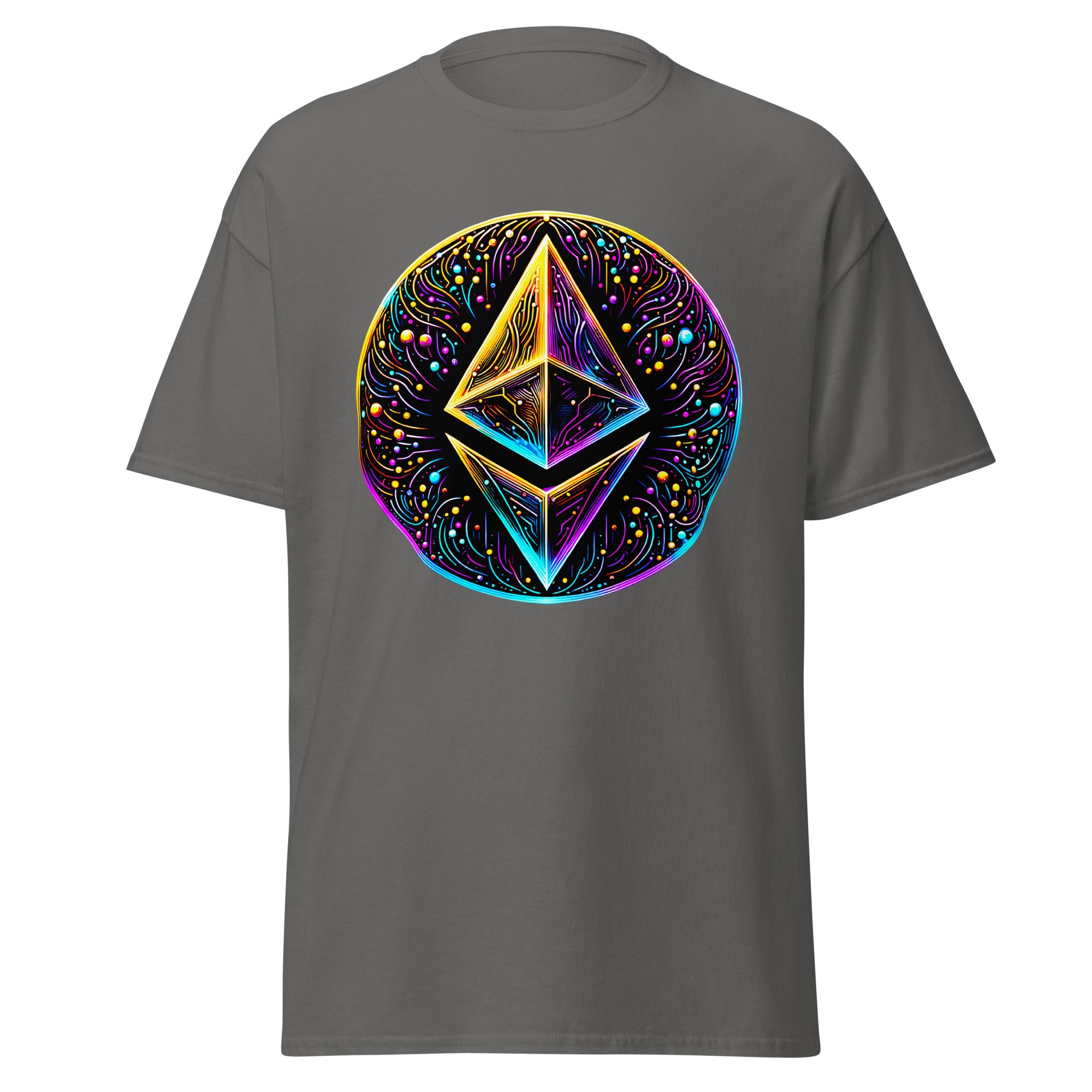 Whimsical Ethereum ETH Altcoin Crypto Symbol Men’s Short Sleeve T-Shirt