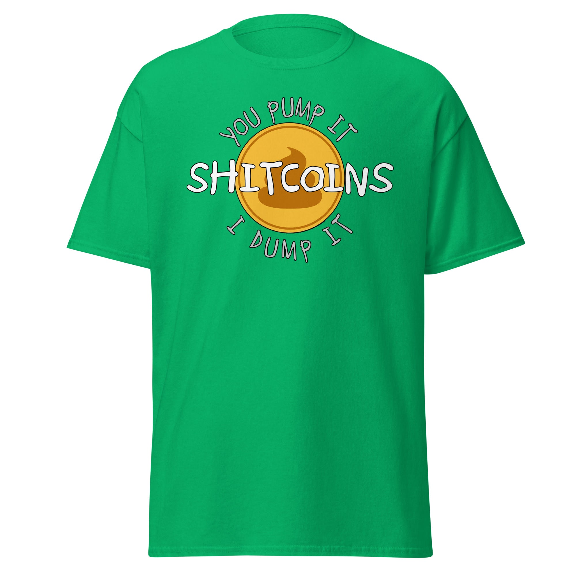 Shitcoins Pump and Dump Crypto Meme Coins Men’s Short Sleeve T-Shirt