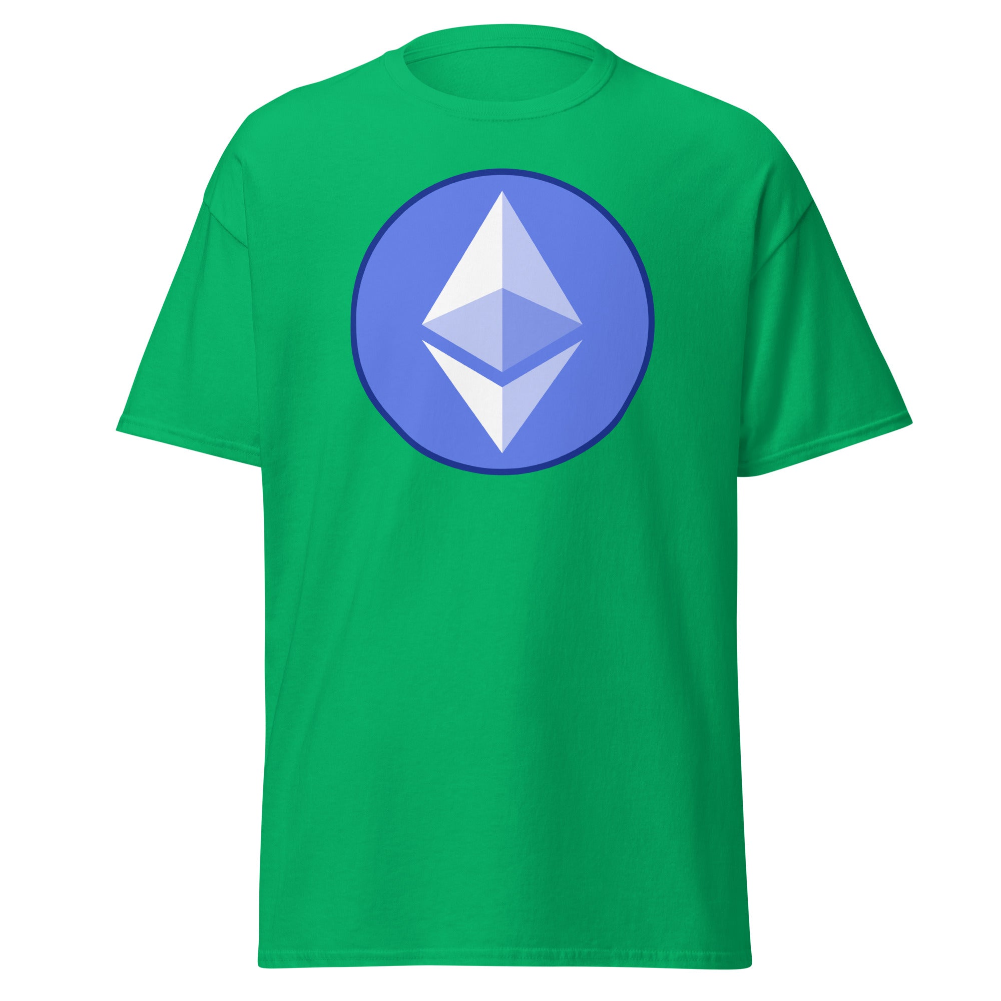 ETH Ethereum Round Logo Cryptocurrency Symbol Men’s Short Sleeve T-Shirt