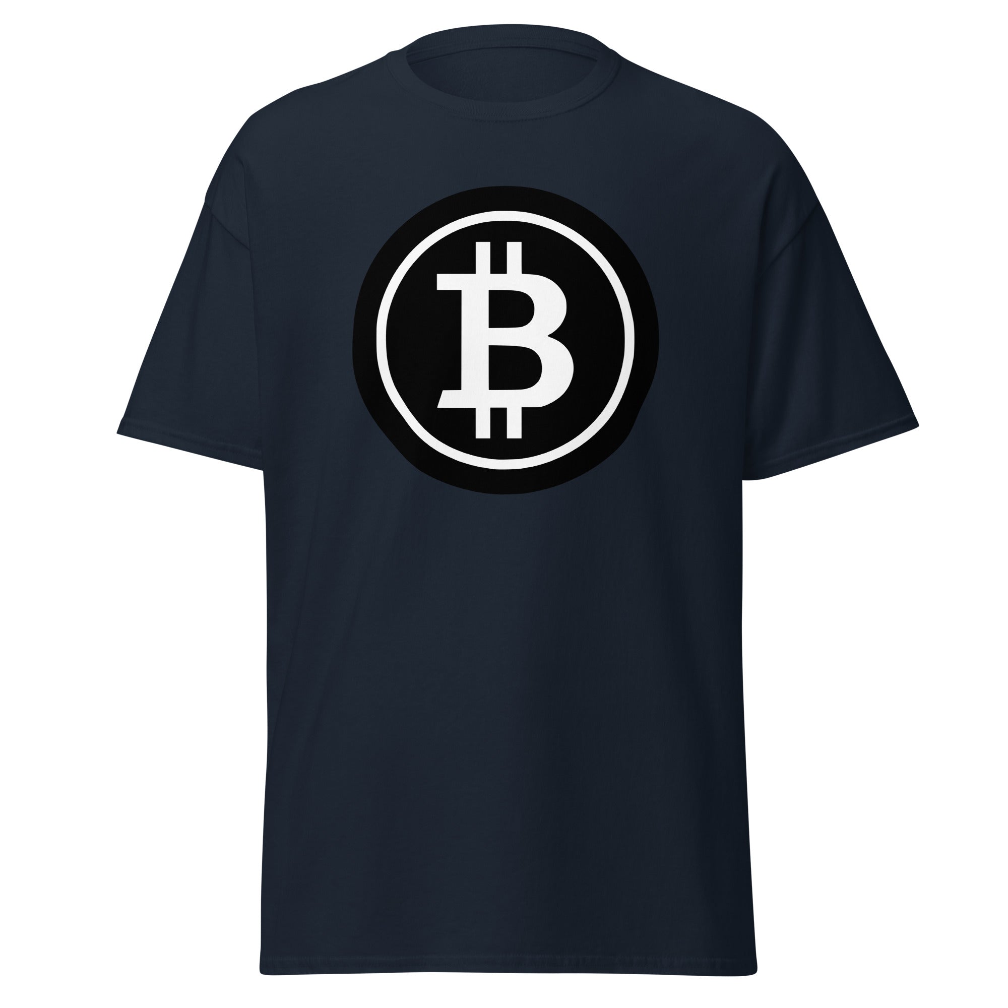 BTC Bitcoin Crypto Symbol Men's Short Sleeve T-Shirt