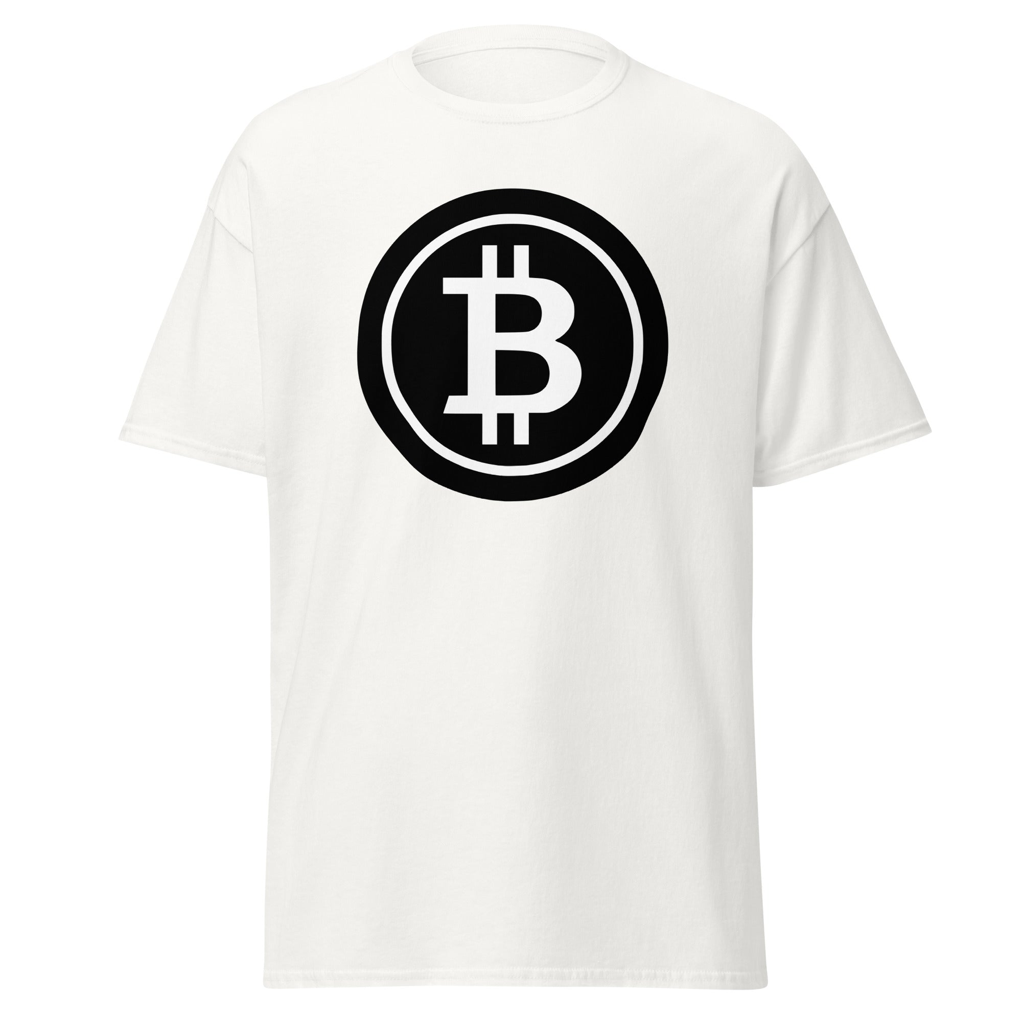 BTC Bitcoin Crypto Symbol Men's Short Sleeve T-Shirt