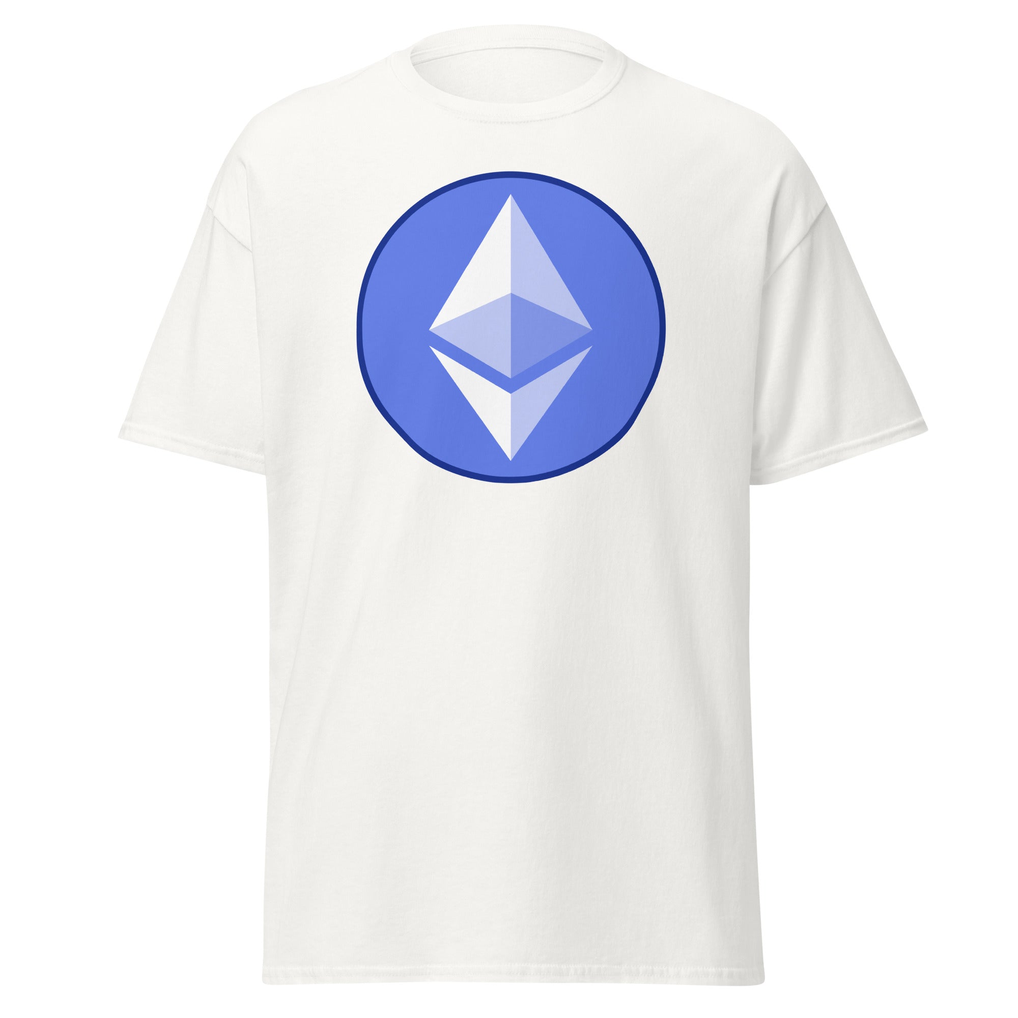 ETH Ethereum Round Logo Cryptocurrency Symbol Men’s Short Sleeve T-Shirt