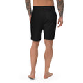 Men's fleece shorts, back view