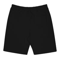 Men's fleece shorts, back view