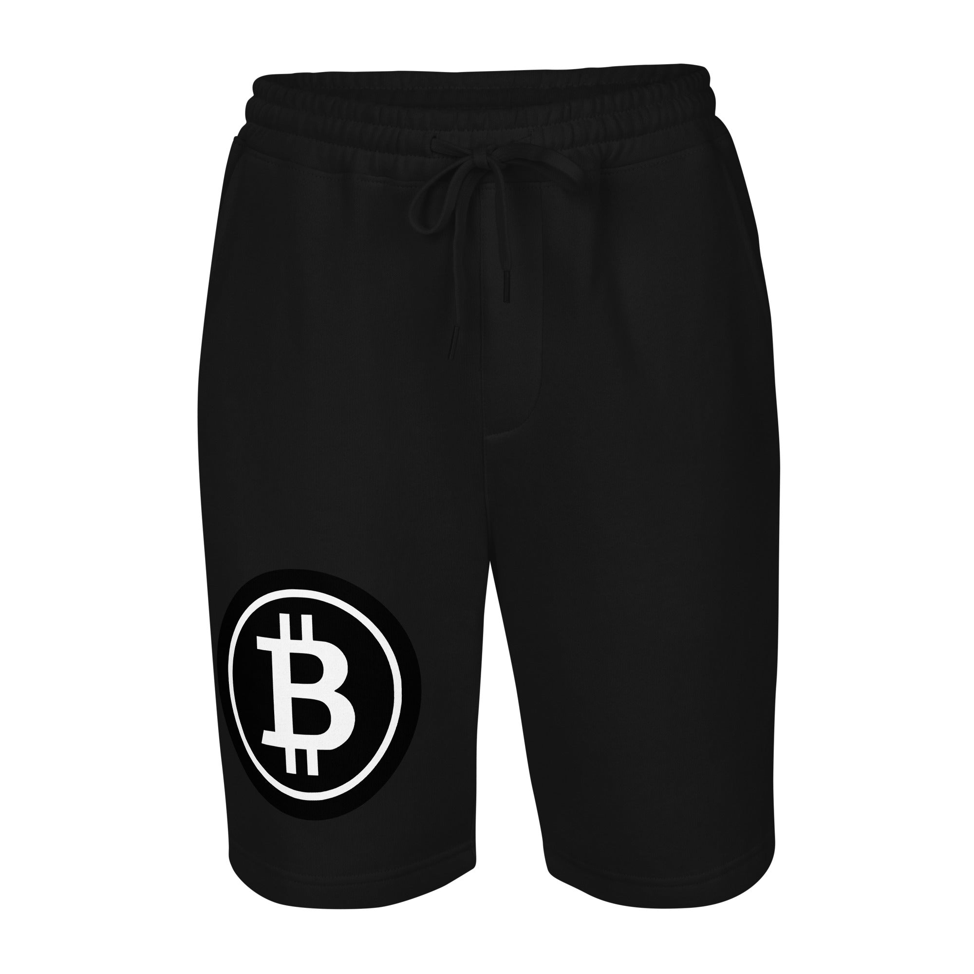 BTC Bitcoin Crypto Symbol Men's fleece shorts