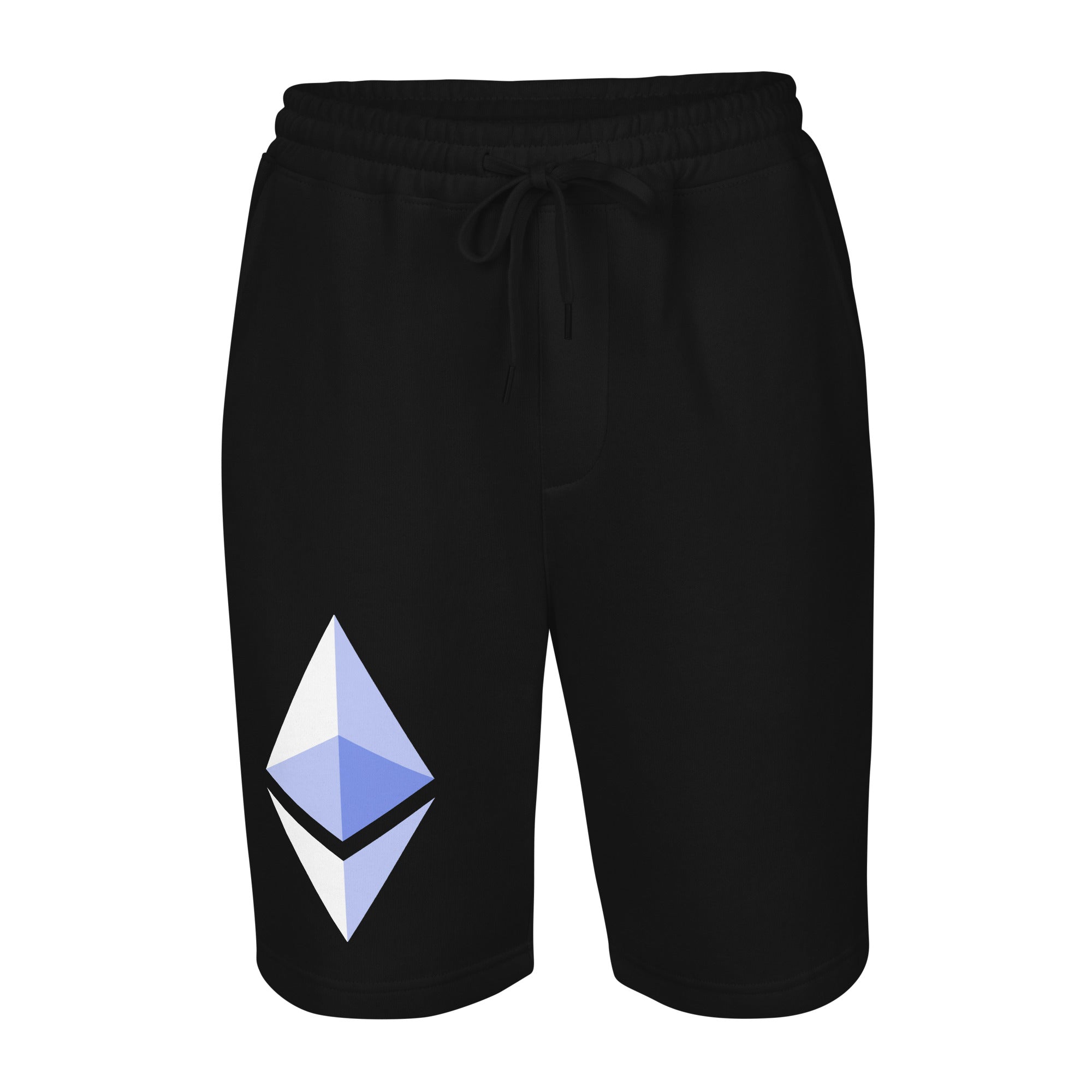 ETH Ethereum Cryptocurrency Symbol Men's fleece shorts