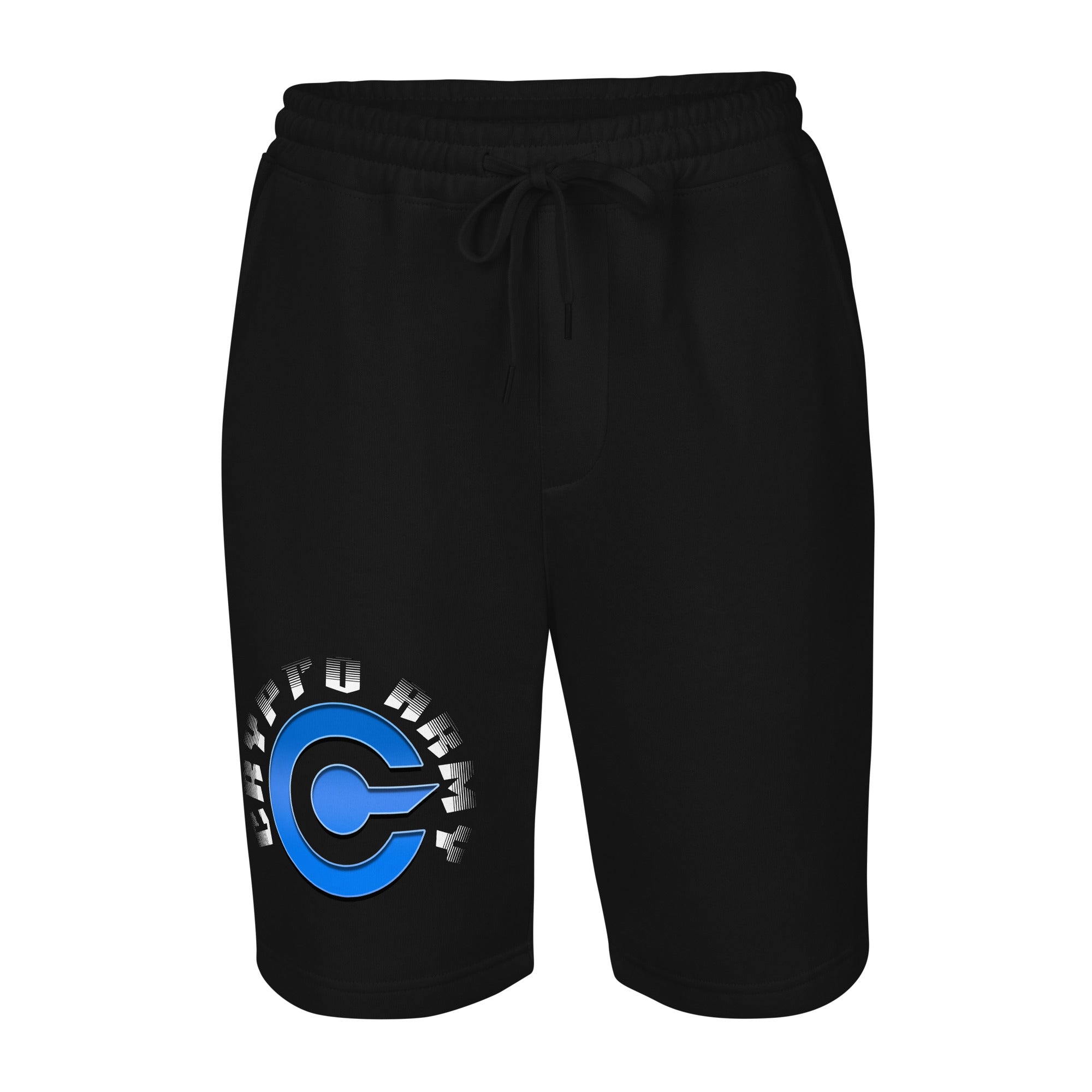 Crypto Army Strong Cryptocurrency Symbol Men's fleece shorts