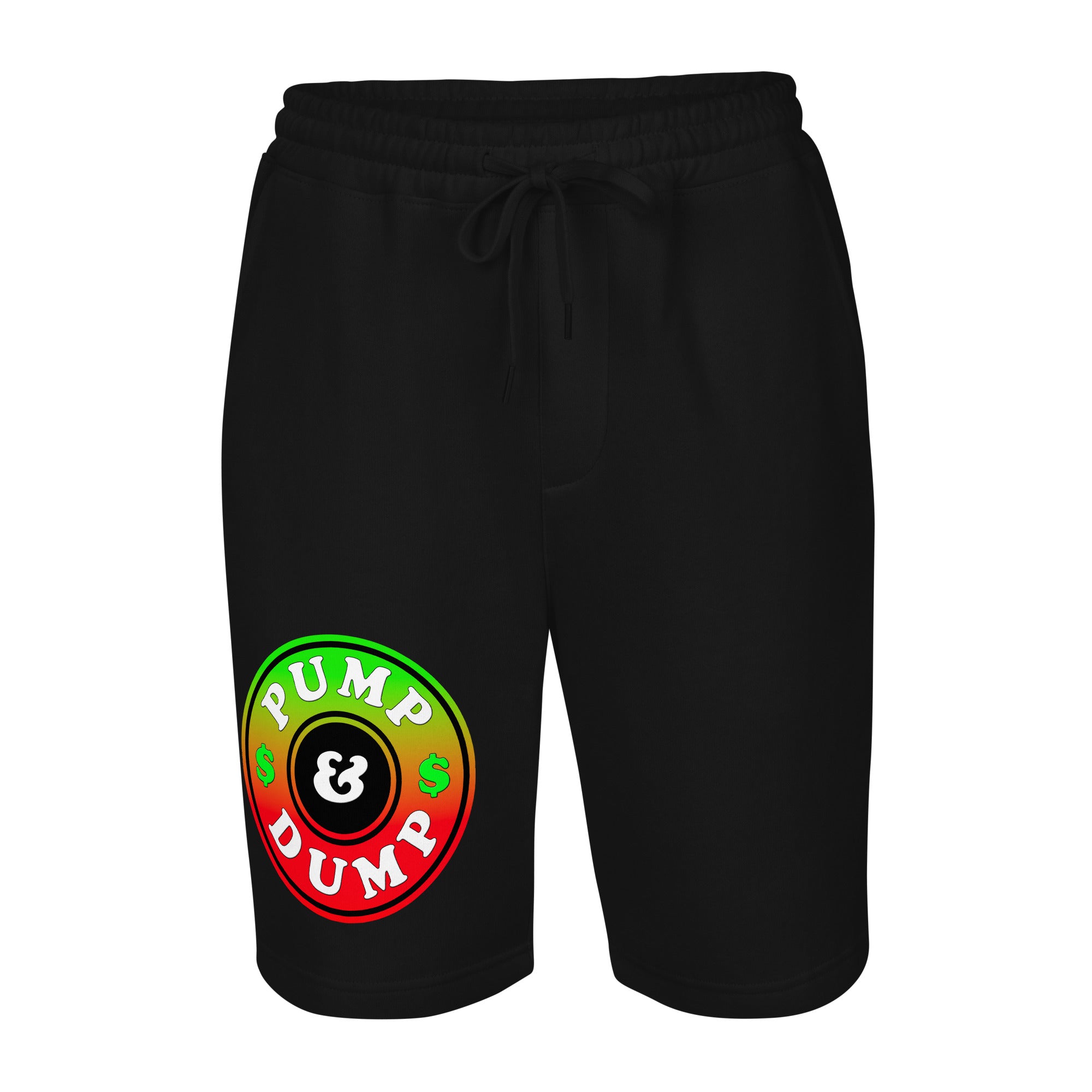 Pump and Dump Crypto Tokens Meme Coins Men's fleece shorts