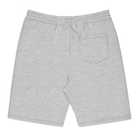 Men's fleece shorts, back view