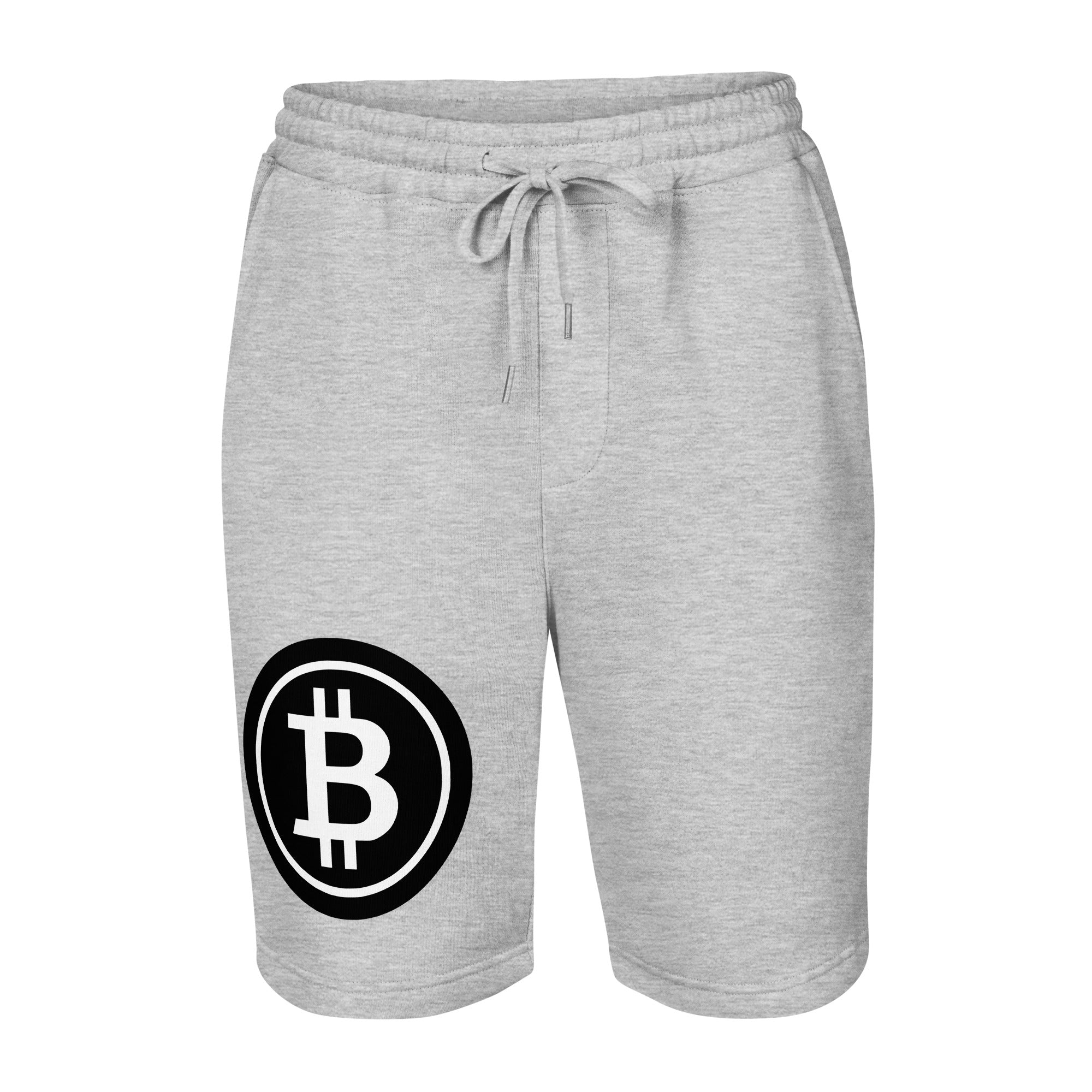 BTC Bitcoin Crypto Symbol Men's fleece shorts