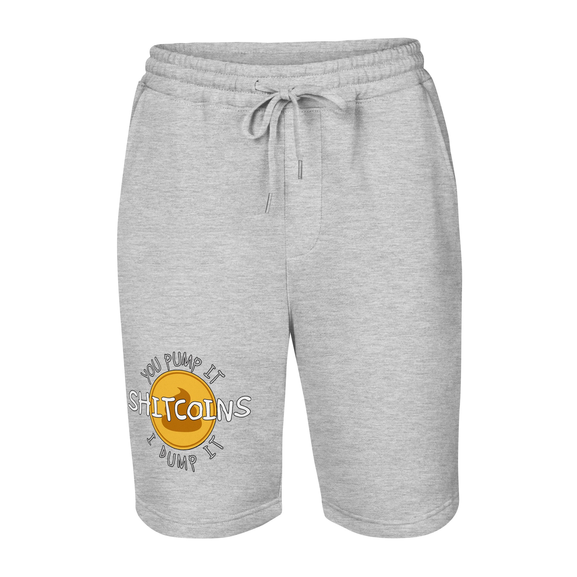 Shitcoins Pump and Dump Crypto Meme Coins Men's fleece shorts