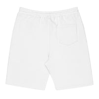 Men's fleece shorts, back view