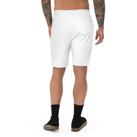 Men's fleece shorts, back view